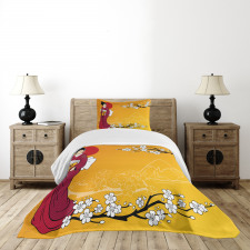 Geisha Lady Bedspread Set