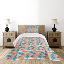 Boho Rainbow Colors Bedspread Set