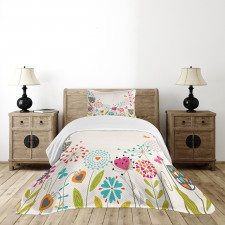 Hearty Dandelion Seeds Bedspread Set