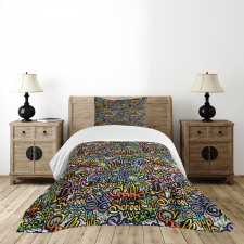 Ghetto Grafitti Spray Bedspread Set