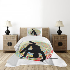 Teenage Dance Head Spin Bedspread Set