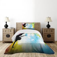 Breakdancing Theme Bedspread Set