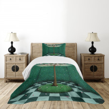 Outdoor Garden Maze Bedspread Set