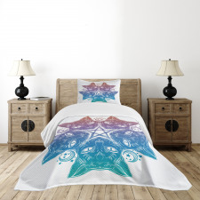 Cats Mandala Design Bedspread Set