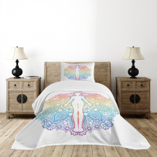 Yoga Outline Bedspread Set