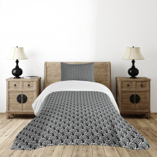 Tree and Leaf Silhouette Bedspread Set