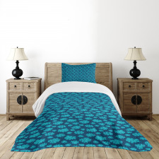 Clouds and Snowflakes Bedspread Set