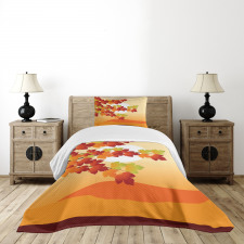 Maple Tree Branches Bedspread Set