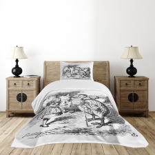 Alice and the Dodo Sketch Bedspread Set