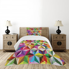 Sixties Rainbow Cubes Bedspread Set