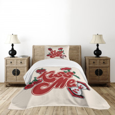 Hand Calligraphy Design Bedspread Set