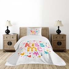 Retro Romantic Cartoon Bedspread Set