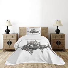Robot Sailfish Animal Bedspread Set