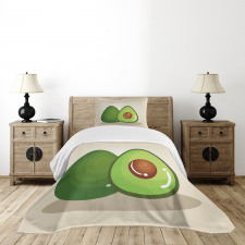 Organic Freshness Theme Bedspread Set