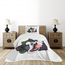 Cheerful Terrier Bedspread Set