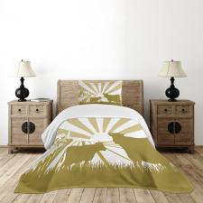 Idyllic Cottage Theme Bedspread Set