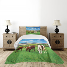 Cow Nature Composition Bedspread Set