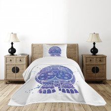 Lace Ornamental Ombre Bedspread Set