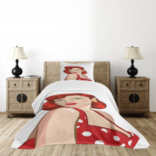 Rolled Hair Ginger Bedspread Set