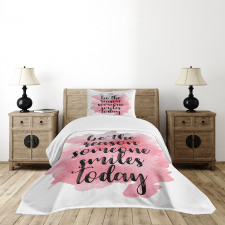 Calligraphy Watercolors Bedspread Set