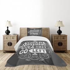 Inspirational Message Bedspread Set