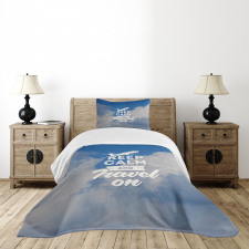 Keep Calm and Travel Bedspread Set