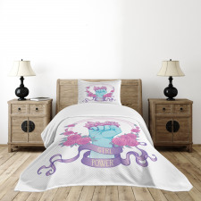 Fist Female Power Bedspread Set