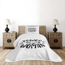 Power Woman Fist Shape Bedspread Set