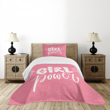 Brush Style Lettering Bedspread Set