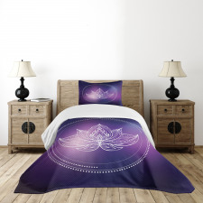 Lotus Flower Space Bedspread Set