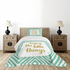 Bullseye Rhombus Pattern Bedspread Set