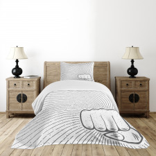 Female Punch Grunge Bedspread Set
