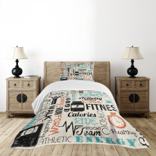 Healthy Life and Sports Bedspread Set