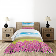 Branches with Mountain Bedspread Set