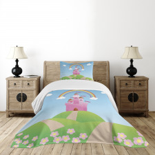 Clouds Princess Castle Bedspread Set