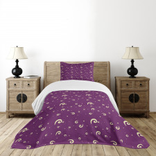 Abstract Curls Bedspread Set