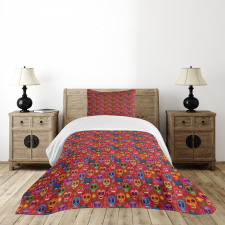 Macabre Red Bedspread Set