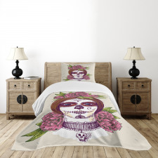 Girl with Makeup Bedspread Set