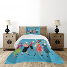 Mature Ladies Dance Bedspread Set