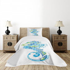 Curvy and Wavy Forms Bedspread Set