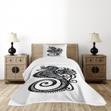 Graphic Swirl Bedspread Set