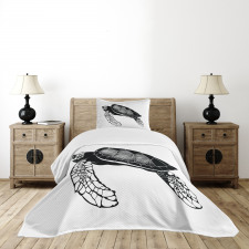 Floating Tortoise Design Bedspread Set