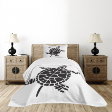 Geometric Shapes Motifs Bedspread Set