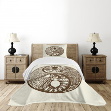Abstract Hand-Drawn Bedspread Set