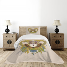 Animal Head Bedspread Set