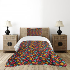 Fall Leaves Maple Oak Bedspread Set