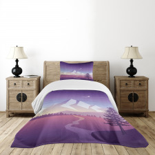 Mountain Scenery Bedspread Set