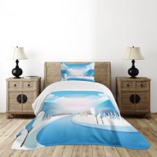 Pastoral River Scene Bedspread Set