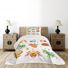 Butterfly Spider Bug Bedspread Set