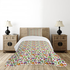 Autumn Harvest Theme Bedspread Set